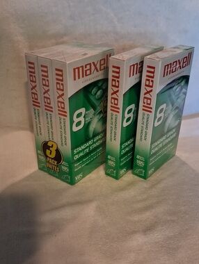 Maxell VHS Tapes - 5 (8 Hour) Blank Vhs Tape